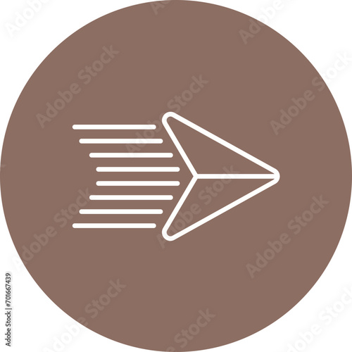 Direct Mail Line Icon
