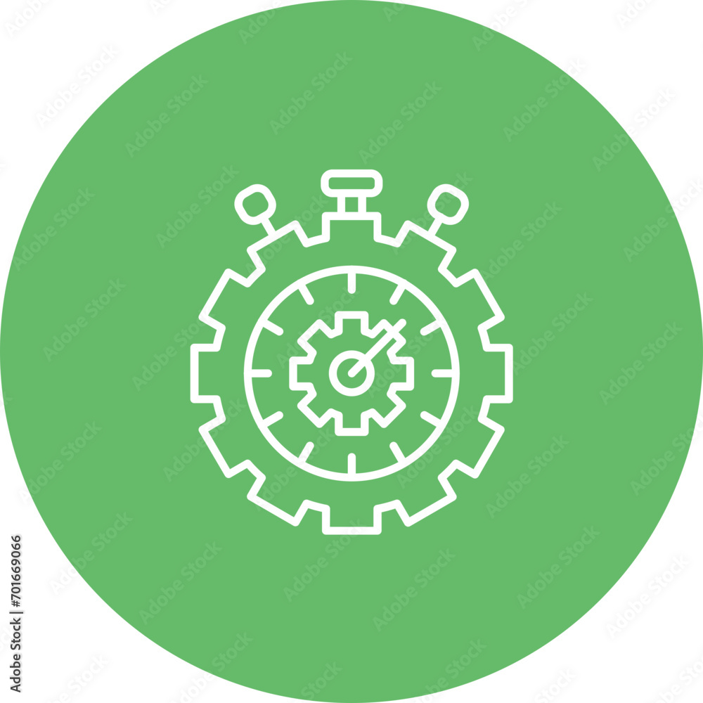 Fast Processing Line Icon Fast Processing Line Icon
