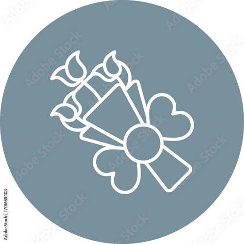 Bouquet Line Icon