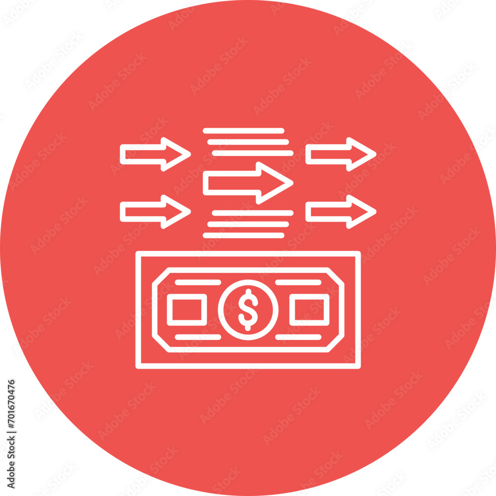 Transfer Amount Line Icon Transfer Amount Line Icon