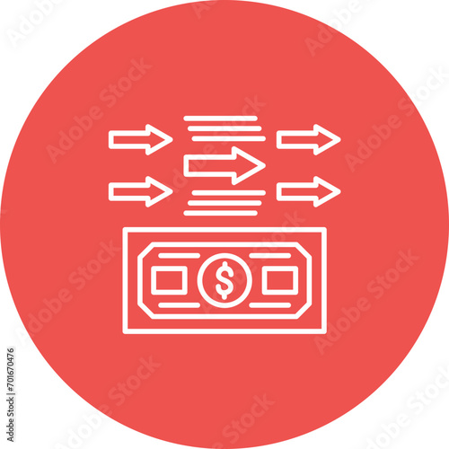 Transfer Amount Line Icon