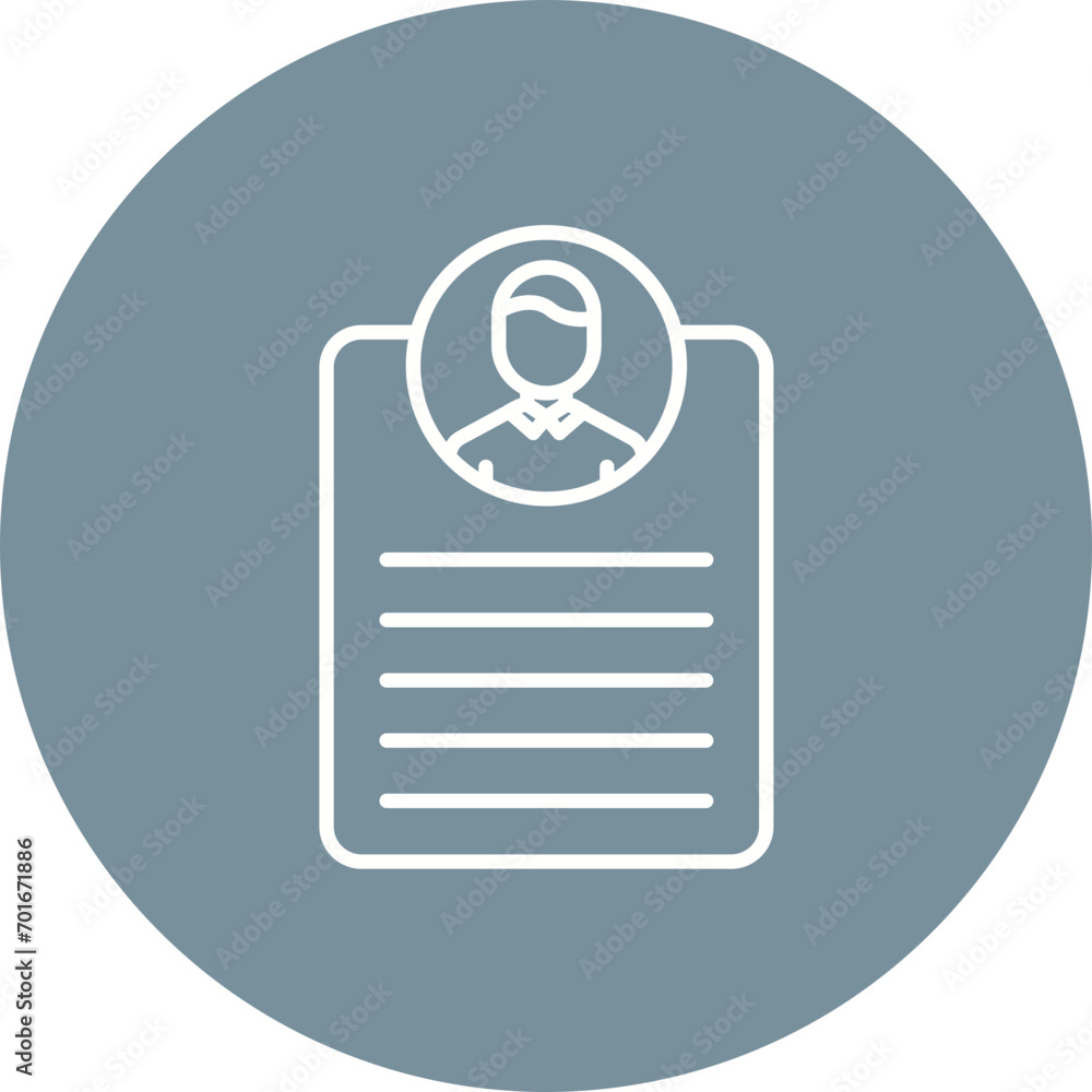 Personal Linked Data Line Icon Personal Linked Data Line Icon