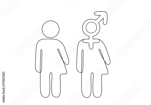 Intersex. Gender of a person. One line