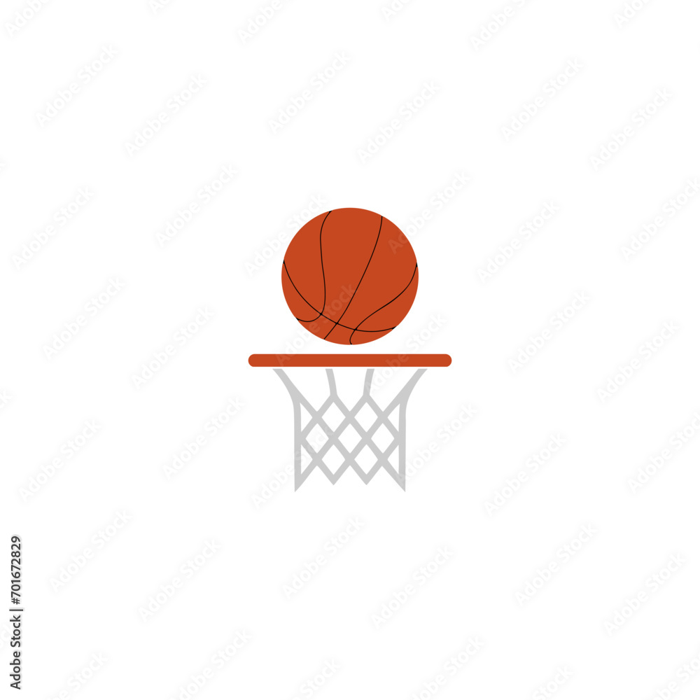 Basketball ball logo isolated on white background Basketball ball logo isolated on white background