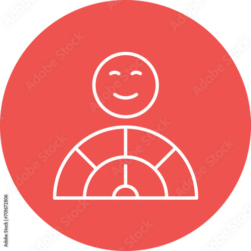 Satisfied Line Icon