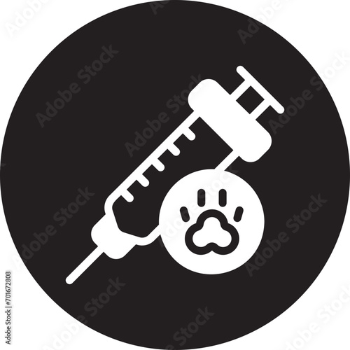 vaccine glyph icon