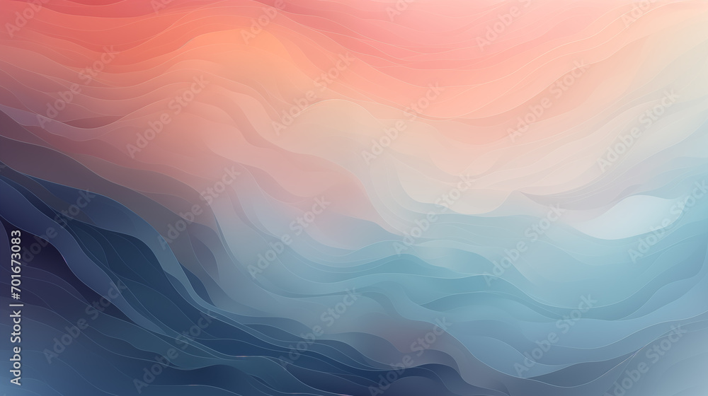 Obraz premium Sunset Hues on Oceanic Waves : sunset gradient background 