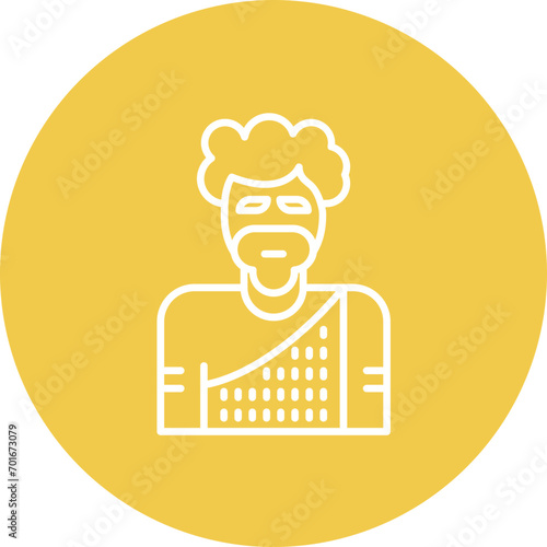 Neanderthal Man Line Icon