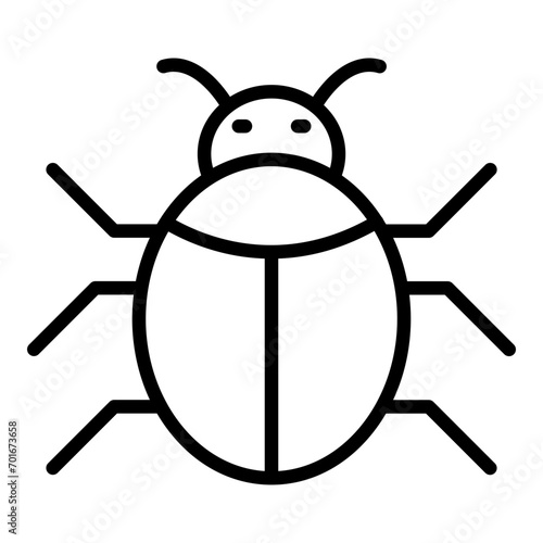 Bug Icon Line icon