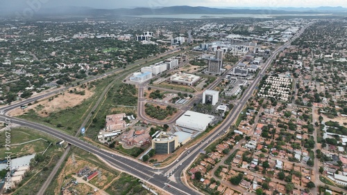 The Gaborone Central Business District (CBD) in Botswana, Africa
