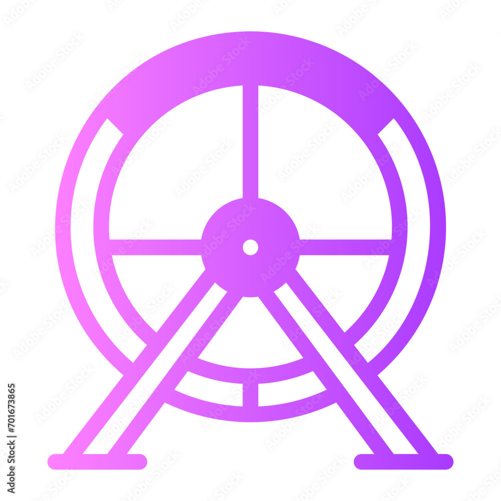 hamster wheel gradient icon hamster wheel gradient icon