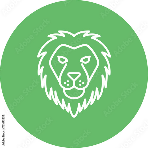 Lion Line Icon