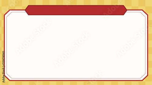 動画サイズの和風デザインの背景イラスト（ベクター）