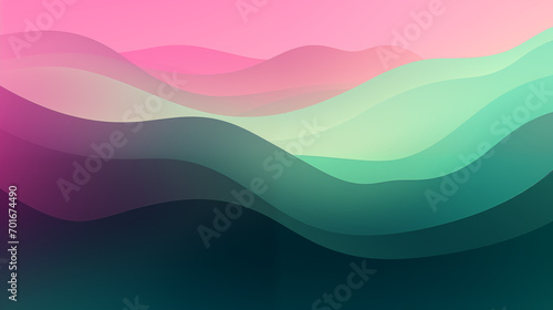 Vibrant Ripple Fusion   Pink and light green wave background 