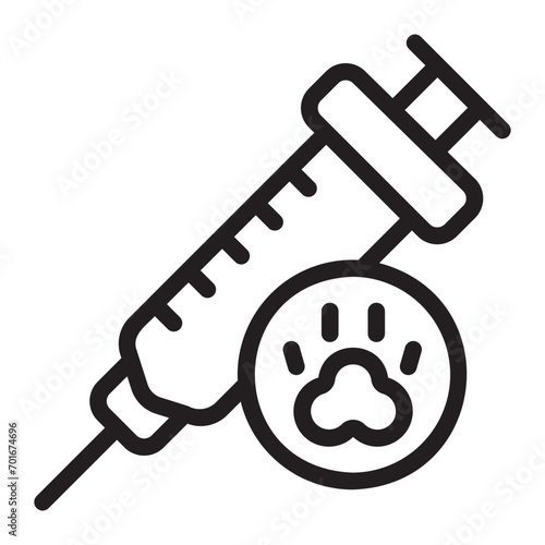 vaccine line icon