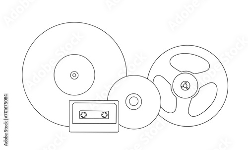 Music. Audio heritage. One line