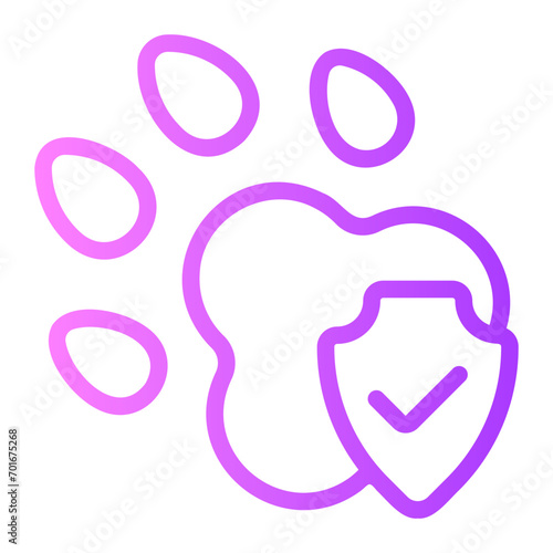 pet insurance gradient icon