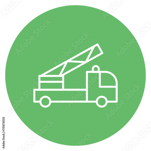 Truck Line Icon