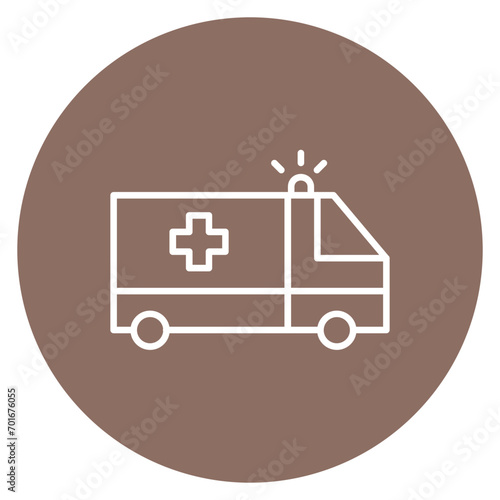 Ambulance Line Icon