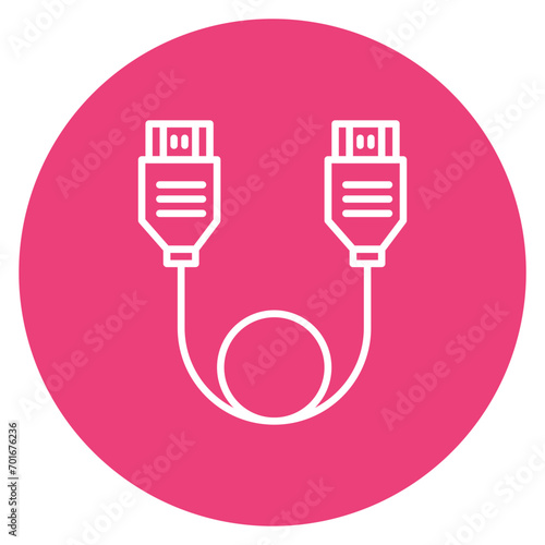 Hdmi Cable Line Icon