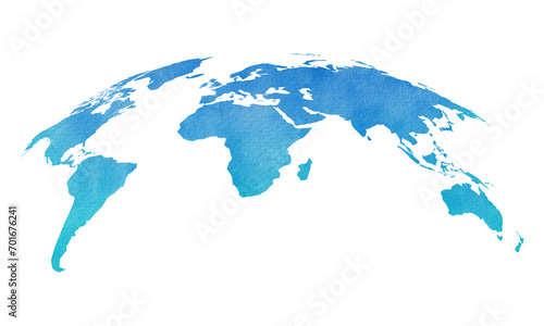 Watercolor globe of earth