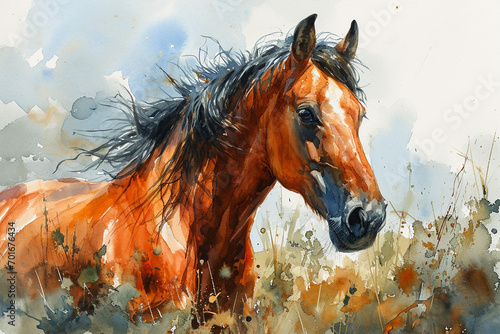 painting of a horse