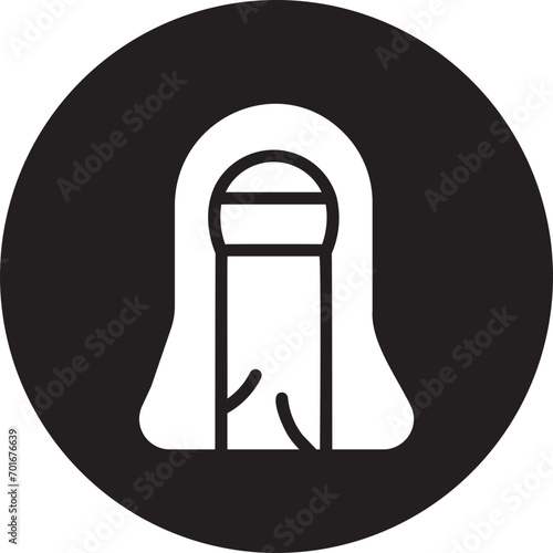 niqab glyph icon