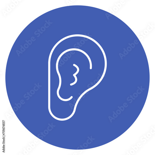 Outer Ear Line Icon