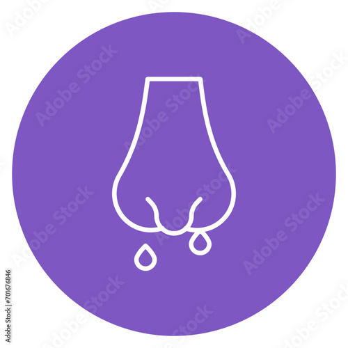 Nasal Cavity Line Icon