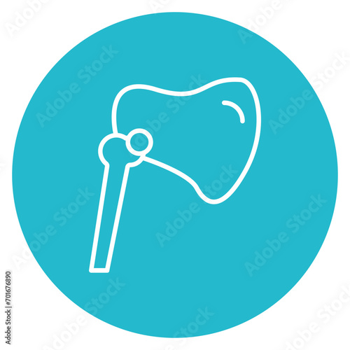 Scapula Line Icon