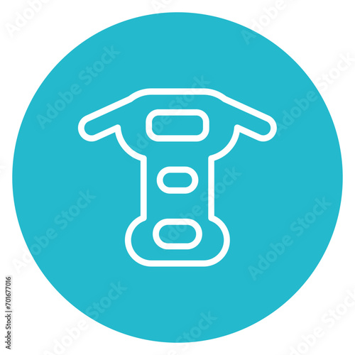Rappelling Gear Line Icon