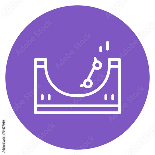 Skate Park Line Icon
