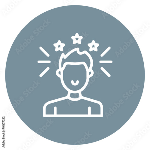Self Confidence Line Icon