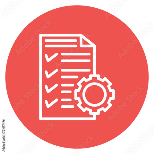 Traceability Matrix Line Icon