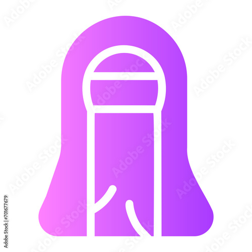 niqab gradient icon
