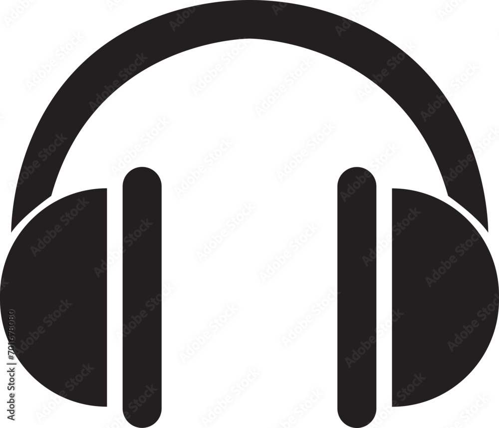 Headphone earphone icon black Filled style for web site design and mobile dark mode apps Vector illustration on a transparent background. headphones music speakers icon. Customer service support. Headphone earphone icon black Filled style for web site design and mobile dark mode apps Vector illustration on a transparent background. headphones music speakers icon. Customer service support.