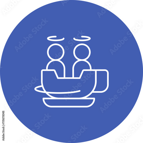 Spinning Ride Line Icon
