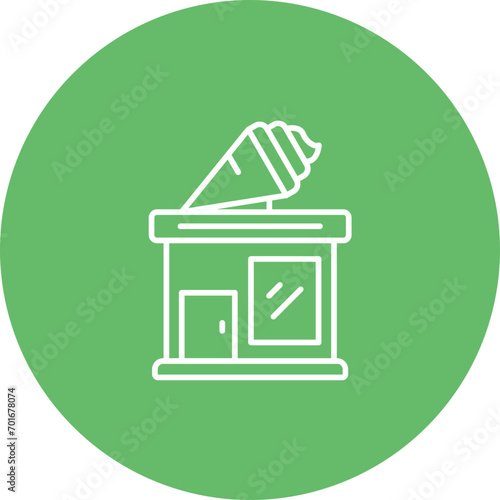 Ice Cream Parlor Line Icon