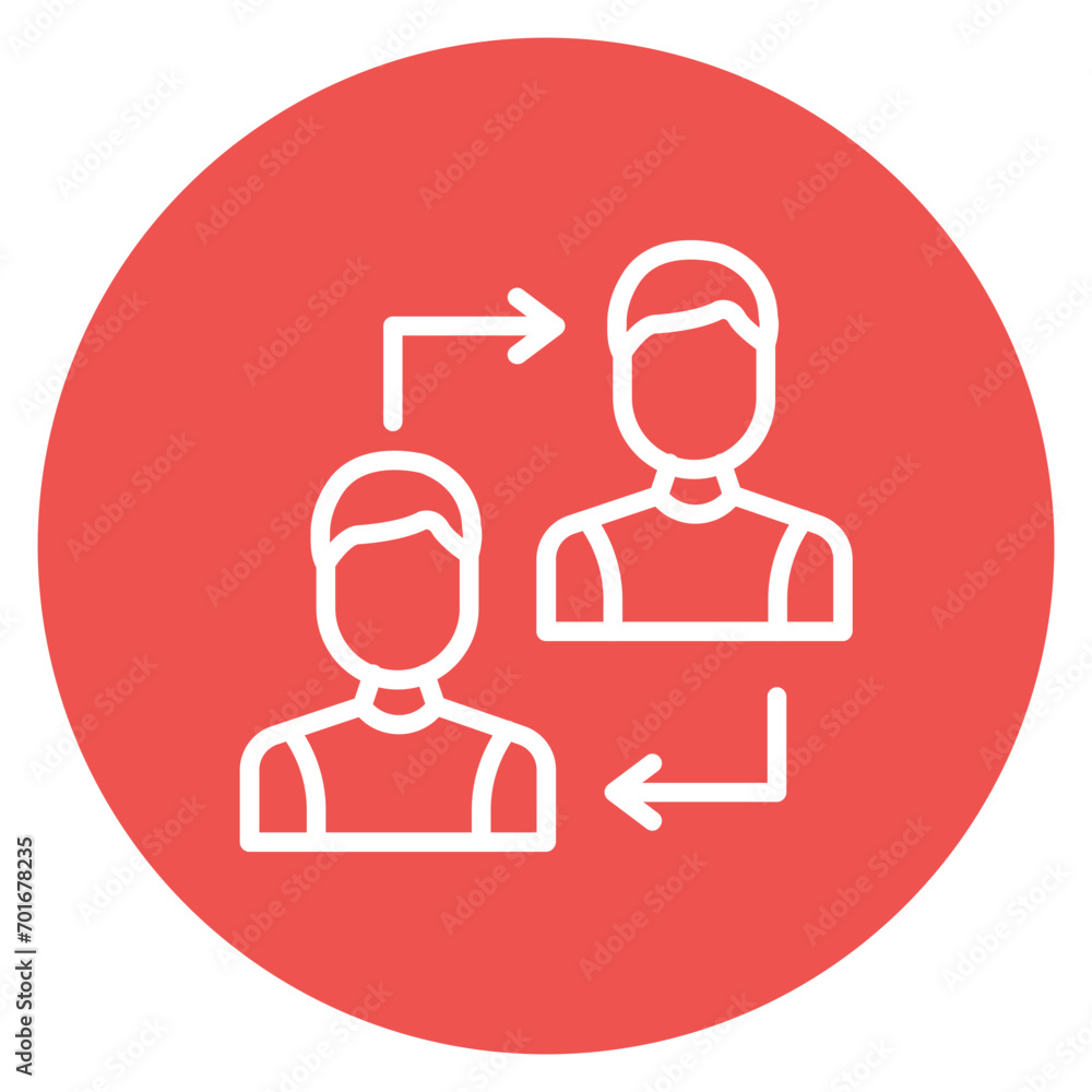 Conflict Resolution Line Icon Conflict Resolution Line Icon