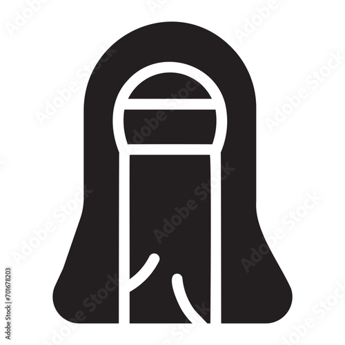 niqab glyph icon