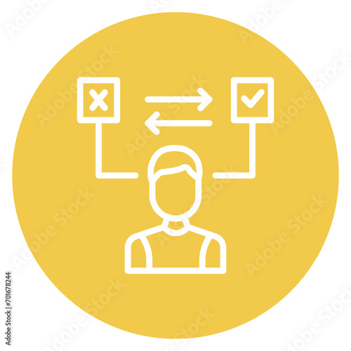 Decisiveness Line Icon