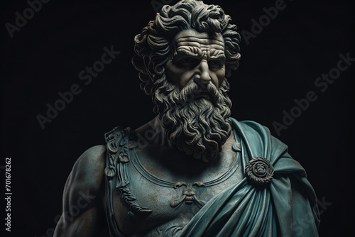 The aesthetics of Stoicism, the male sculpture  photo