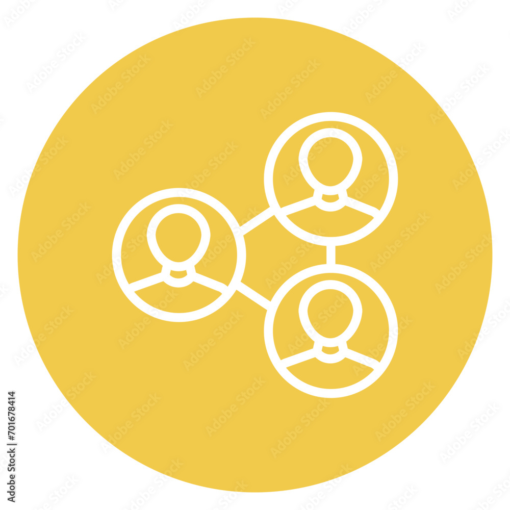 Connections Line Icon Connections Line Icon