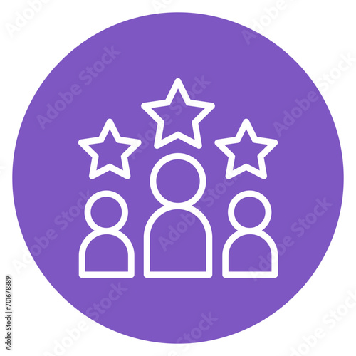 Market Leadership Line Icon