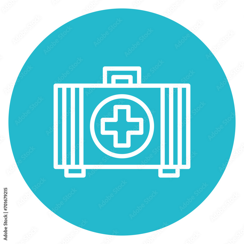 Obraz premium First Aid Line Icon