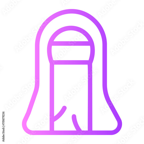 niqab gradient icon
