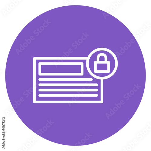 Fraud Prevention Line Icon