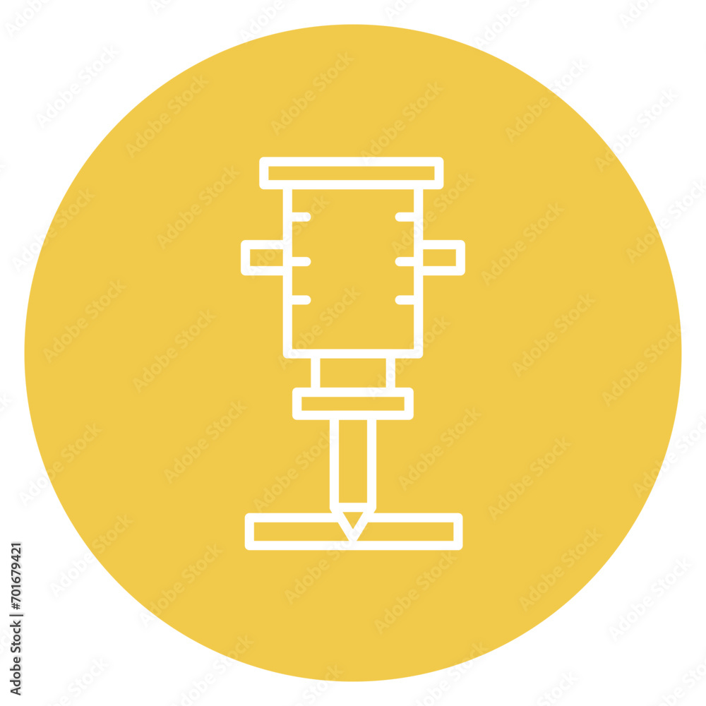 Drill Line Icon Drill Line Icon