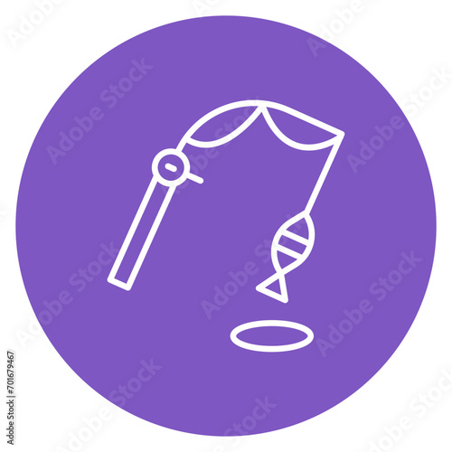 Fishing rod Line Icon