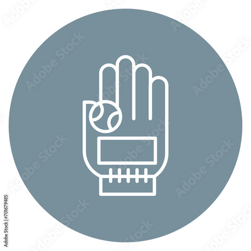 Baseball glove Line Icon